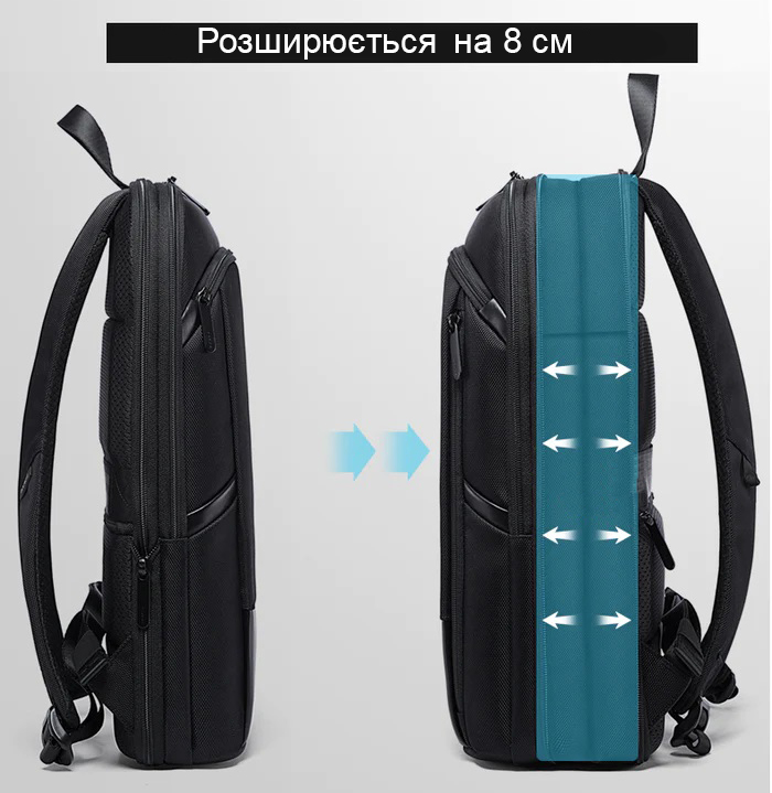 Рюкзак для ноутбука 17.3 Bange 77115 plus ультратонкий з розширенням об'єму